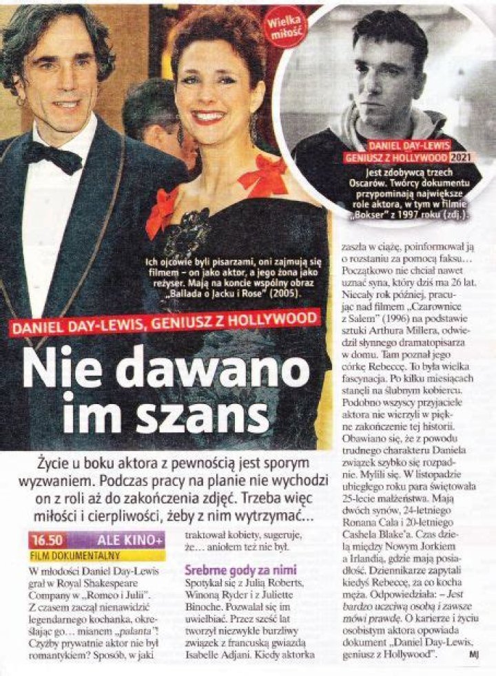 Who is Daniel Day-Lewis Dating Now?