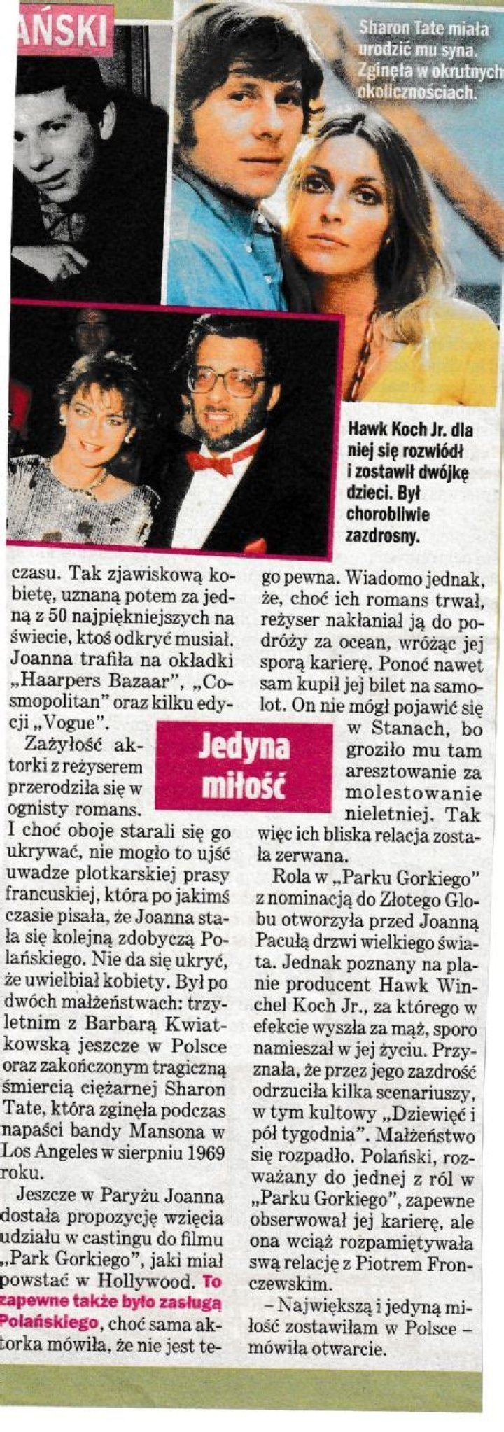 Who is Joanna Pacula Dating Now?