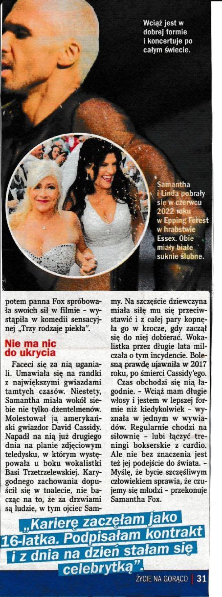 Who is Samantha Fox Dating Now?