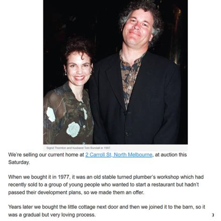 Who is Sigrid Thornton Dating Now